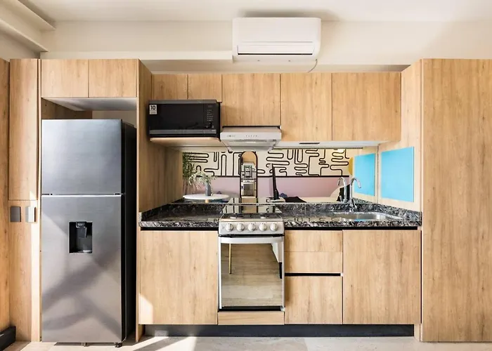 Loft De Diseno Con Aire Acondicionado Y Cama King Size